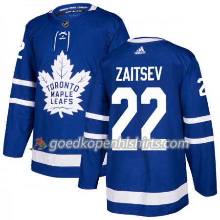 Toronto Maple Leafs Nikita Zaitsev 22 Adidas 2017-2018 Blauw Authentic Shirt - Mannen